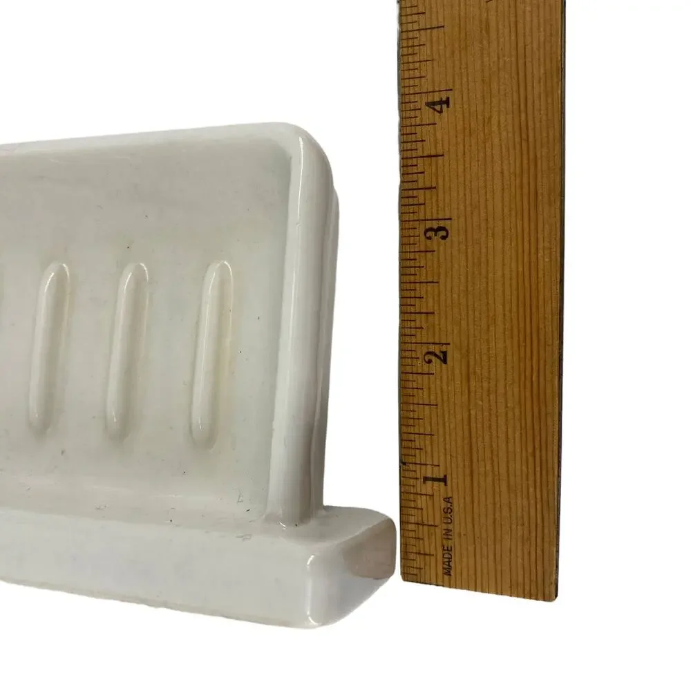 Vintage Soap Dish Period Bathroom Renovation Wall Mount Ceramic Classic Remodel